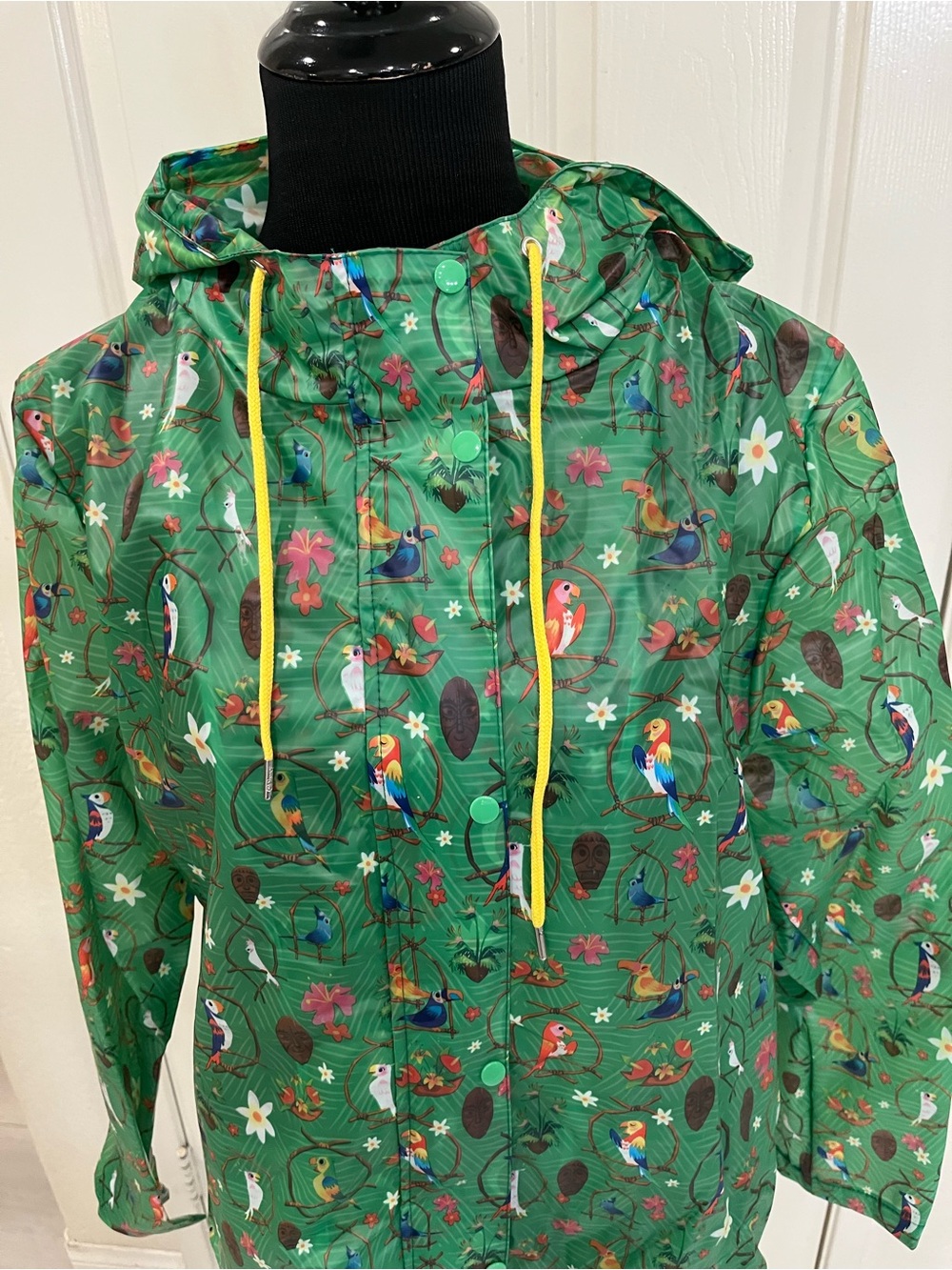 Disney Enchanted Tiki Room Hooded Utility Rain Jacket - Picture 11 of 14